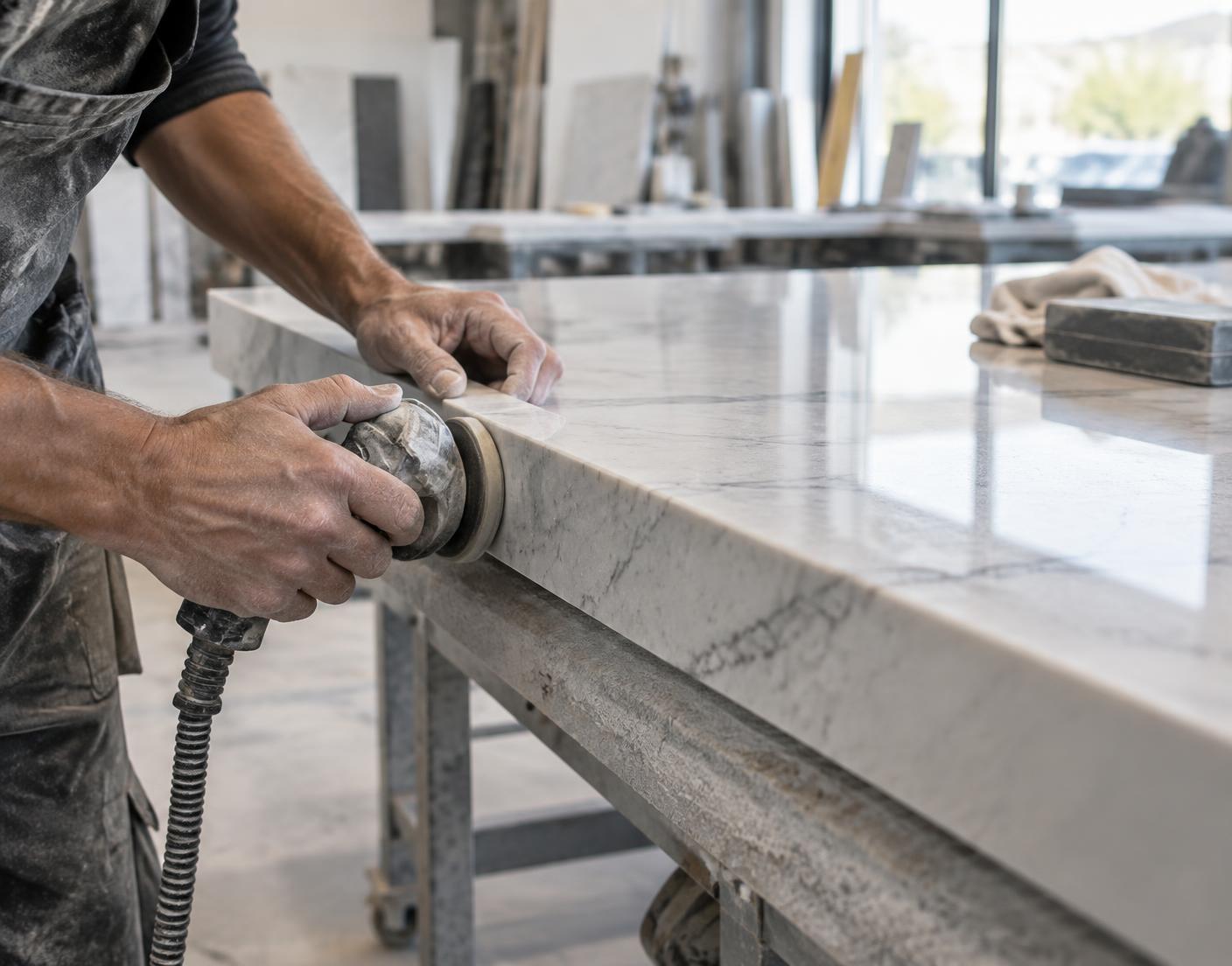 Countertop fabrication (illustrative)
